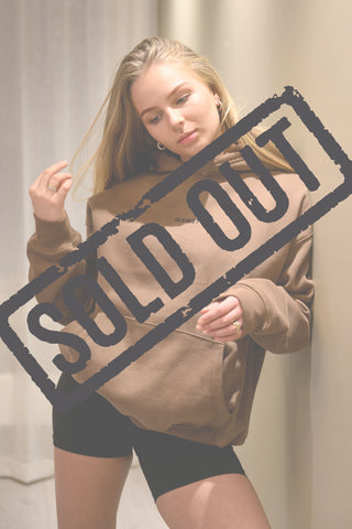MAKE IT HAPPEN OVERSIZED HOODIE | MOCHA MOUSSE