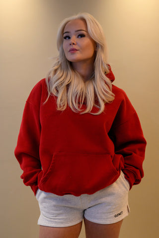 MAKE IT HAPPEN OVERSIZED HOODIE | CHERRY RED